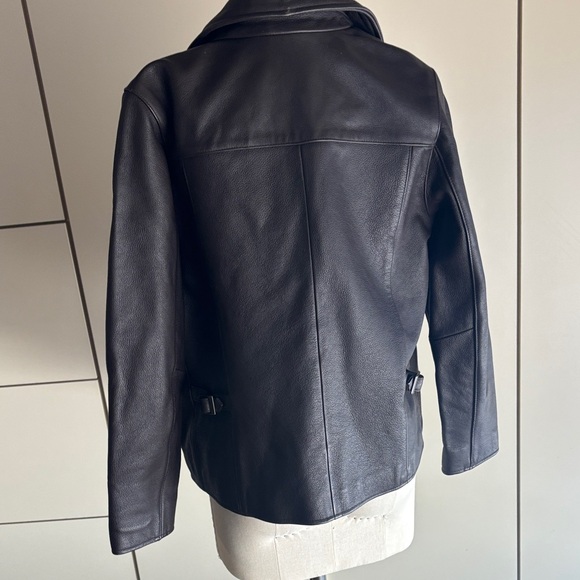 Eddie Bauer Black Leather Jacket - Picture 2 of 5